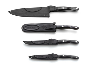 4-Pc. Knife & Sheath Set - Drop Shipped